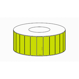 35x11mm Green Direct Thermal Permanent Label, 10700 per roll, 76mm core