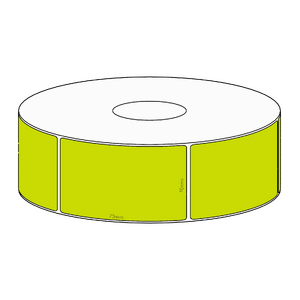 40x70mm Green Direct Thermal Permanent Label, 700 per roll, 38mm core