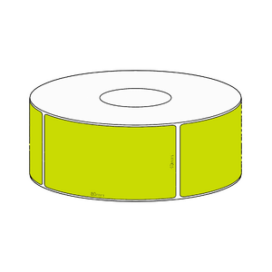 40x80mm Green Direct Thermal Permanent Label, 600 per roll, 38mm core
