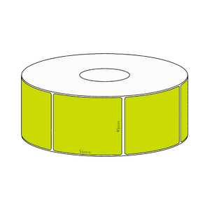 45x55mm Green Direct Thermal Permanent Label, 850 per roll, 38mm core