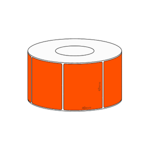 47x40mm Orange Direct Thermal Permanent Label, 1150 per roll, 38mm core