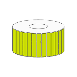 49x9mm Green Direct Thermal Permanent Label, 4150 per roll, 38mm core