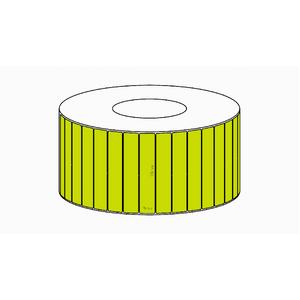 49x9mm Green Direct Thermal Permanent Label, 12500 per roll, 76mm core