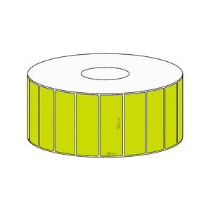 50x18mm Green Direct Thermal Permanent Label, 2400 per roll, 38mm core