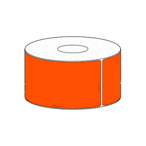 60x188mm Orange Direct Thermal Permanent Label, 800 per roll, 76mm core