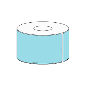 60x200mm Blue Direct Thermal Permanent Label, 250 per roll, 38mm core