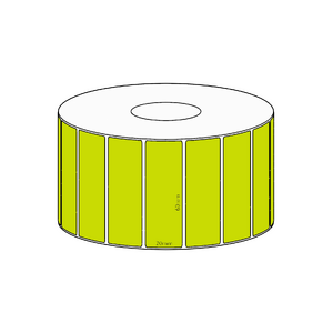 60x20mm Green Direct Thermal Permanent Label, 2150 per roll, 38mm core