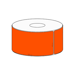 60x290mm Orange Direct Thermal Permanent Label, 150 per roll, 38mm core