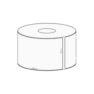 70x145mm Transfer Permanent Label, 350 per roll, 38mm core