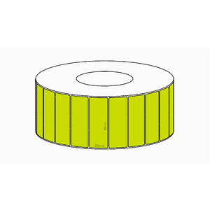 70x25mm Green Direct Thermal Permanent Label, 5350 per roll, 76mm core