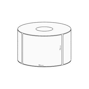 70x99mm Transfer Permanent Label, 500 per roll, 38mm core