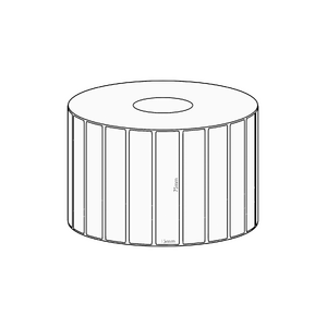 75x15mm Direct Thermal Permanent Label, 2800 per roll, 38mm core