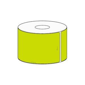 80x149mm Green Direct Thermal Permanent Label, 350 per roll, 38mm core