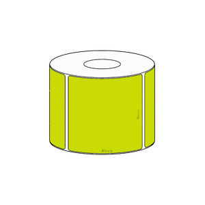 80x85mm Green Direct Thermal Permanent Label, 550 per roll, 38mm core