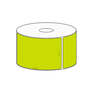 85x149mm Green Direct Thermal Permanent Label, 350 per roll, 38mm core