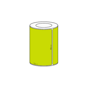 88x73mm Green Direct Thermal Permanent Label, 650 per roll, 38mm core