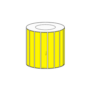 92x11mm Yellow Direct Thermal Permanent Label, 3550 per roll, 38mm core