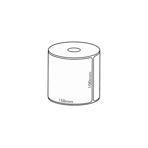 100x150mm Direct Thermal Permanent Label, 430 per roll, 25mm core, Perforated