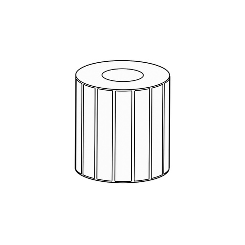 100 x 25mm Direct Thermal Permanent Label, 4000 per roll, 76mm core