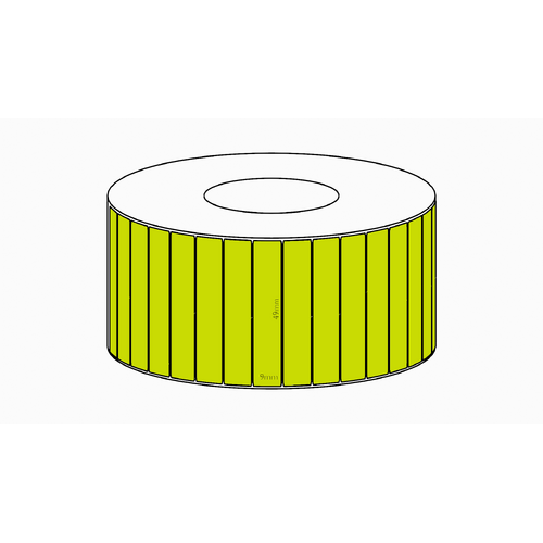 49x9mm Green Direct Thermal Permanent Label, 12500 per roll, 76mm core