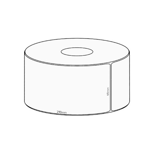 60x290mm Direct Thermal Permanent Label, 150 per roll, 38mm core