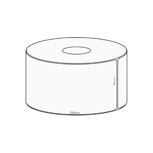 70x250mm Transfer Permanent Label, 200 per roll, 38mm core