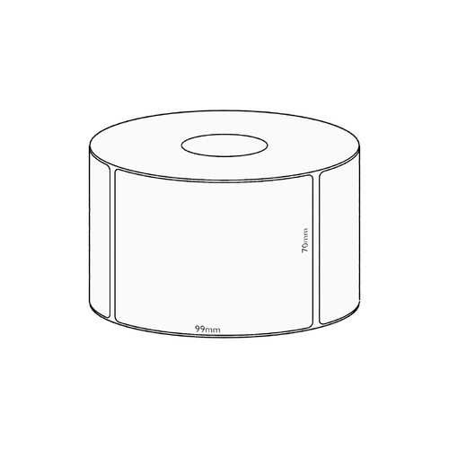 70x99mm Transfer Permanent Label, 500 per roll, 38mm core