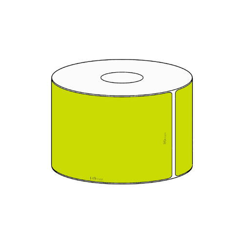 80x149mm Green Direct Thermal Permanent Label, 350 per roll, 38mm core