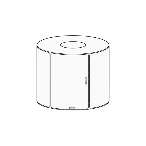 85x60mm Direct Thermal Permanent Label, 800 per roll, 38mm core