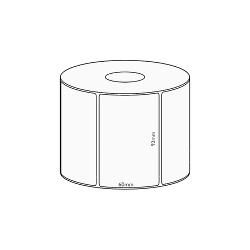 92x60mm Transfer Permanent Label, 800 per roll, 38mm core